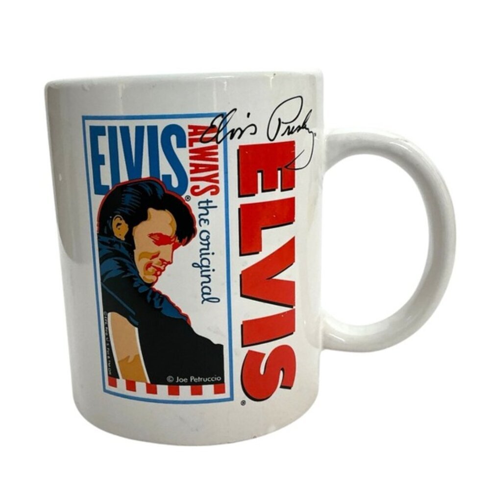 Vintage Elvis Presley Mug with Signature 12 oz Coffee Tea White 2010 Collectible - Picture 9 of 16